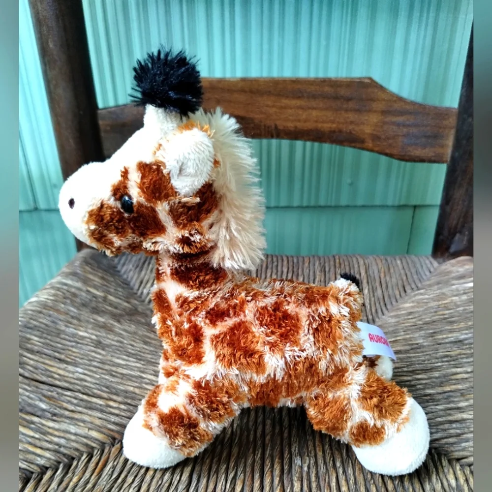 ÷Aurora Mini Flopsie GiGi Brown Giraffe 8" Stuffed Animal  Plush Lovey Soft Toy - Picture 4 of 13